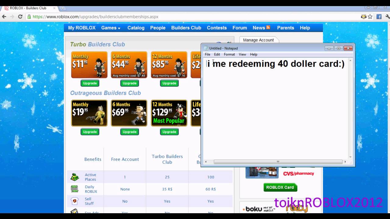 Me Reedeming 40 Doller Roblox Card2 Peg - 