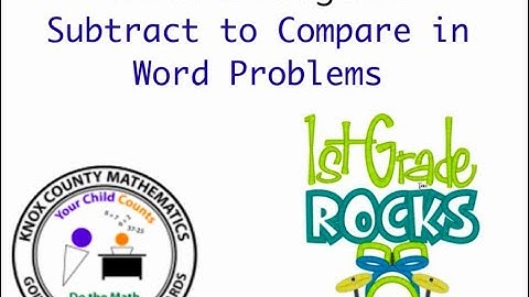 1st Grade Lesson 5 Subtract to Compare