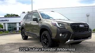 (Preowned) 2024 Subaru Forester Wilderness Autumn Green #13283A