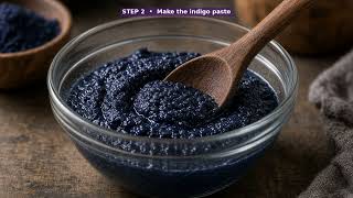 Dyeing Textiles with Natural Indigo Blue Powder (instructional video)
