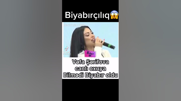 Efirdə biyabırçılıq 😱 Vəfa şərifova canlı oxuya bilmədi biyabır oldu