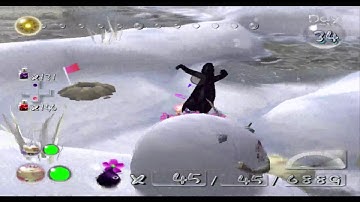 Pikmin 2 Hacking - Fighting Waterwraith out of caves!