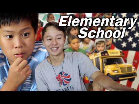 Japanese React to American Elementary School !