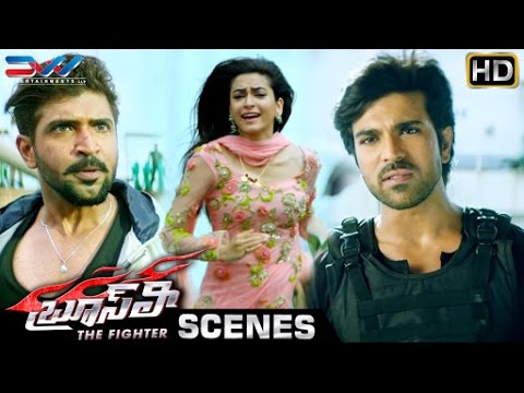 Ram Charan Saves Kriti Kharbanda | Bruce Lee The Fighter Telugu Movie | Rakul Preet | Ali