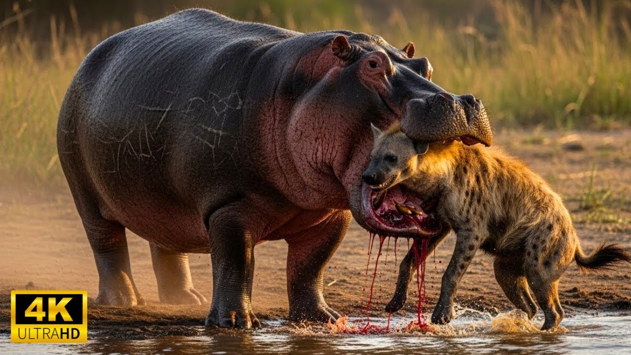 WILD LIFE AFRICAN DELTA | Hippos Turn the Flooded Plains Into War Zones