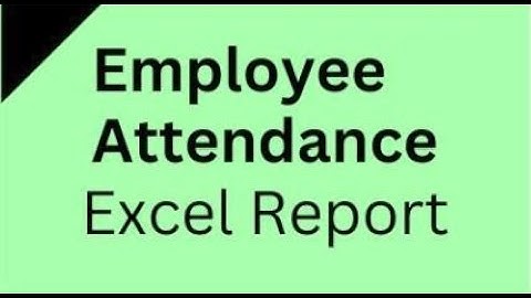 Print Employee Attendance Excel Report in Odoo || Odoo Attendance