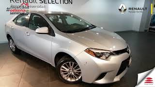 TOYOTA COROLLA BASE 2016 PLATA SEMINUEVO
