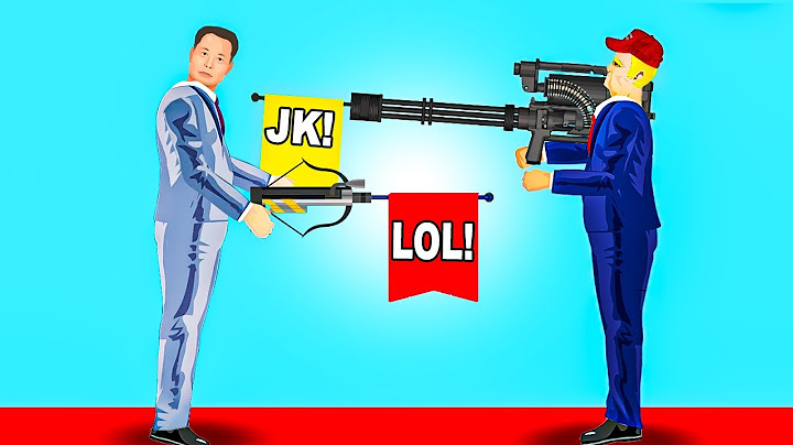 Trump vs Elon in Happy Wheels