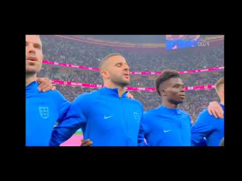 England National Anthem Vs France FIFA World Cup Qatar 2022 