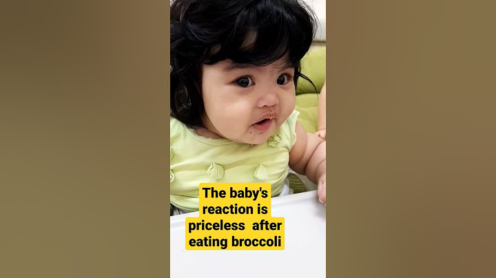 The Baby's reaction is priceless after eating  broccoli 🥦 #shorts #baby #food #cute