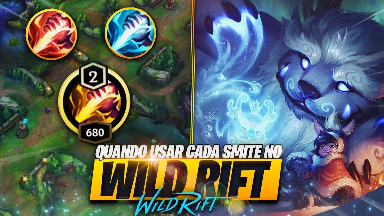 Qual o MELHOR SMITE do WILD RIFT? AZUL ou VERMELHO? - YouTube
