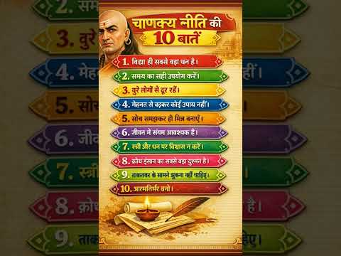 चाणक्य नीति की 10 बातें #shorts #viralshorts #ytshorts #motivation #motivationalquotes