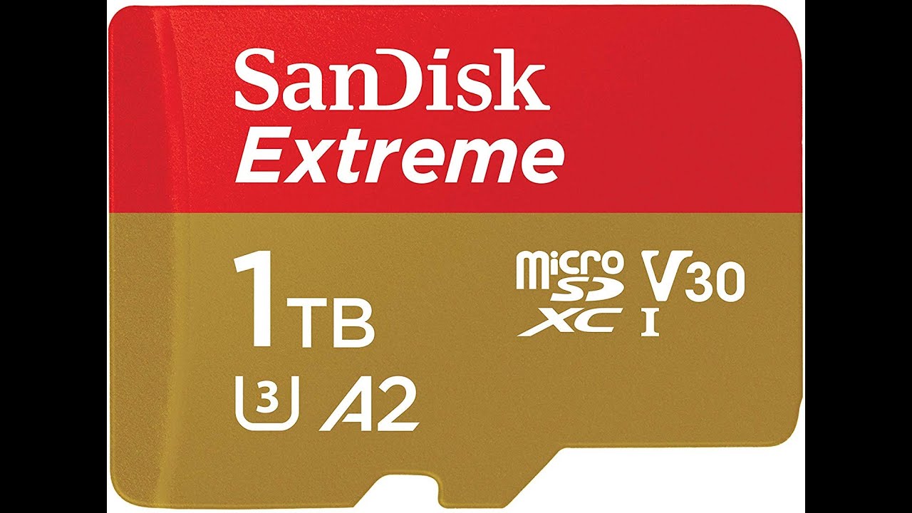 SanDisk 1TB Extreme MicroSDXC UHS-I Memory Card with Adapter - A2, U3, V30, 4K UHD, Micro SD