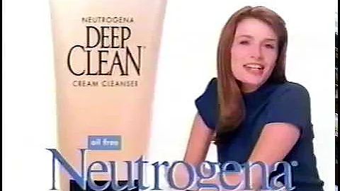Neutrogena Deep Clean Cream Cleanser 2000s Commercial (2003)