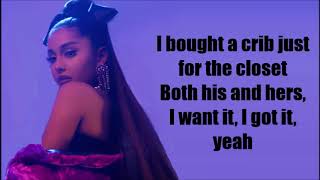 Ariana Grande - 7 rings (Lyrics Video)