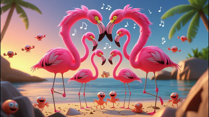 Flamingo Fiesta 🦩 | Flamingo Song & Nursery Poem for Kids