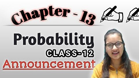 🎓📌Announcement of NEW Maths Chapter ||Ch-13 Probability Information✍✍📚