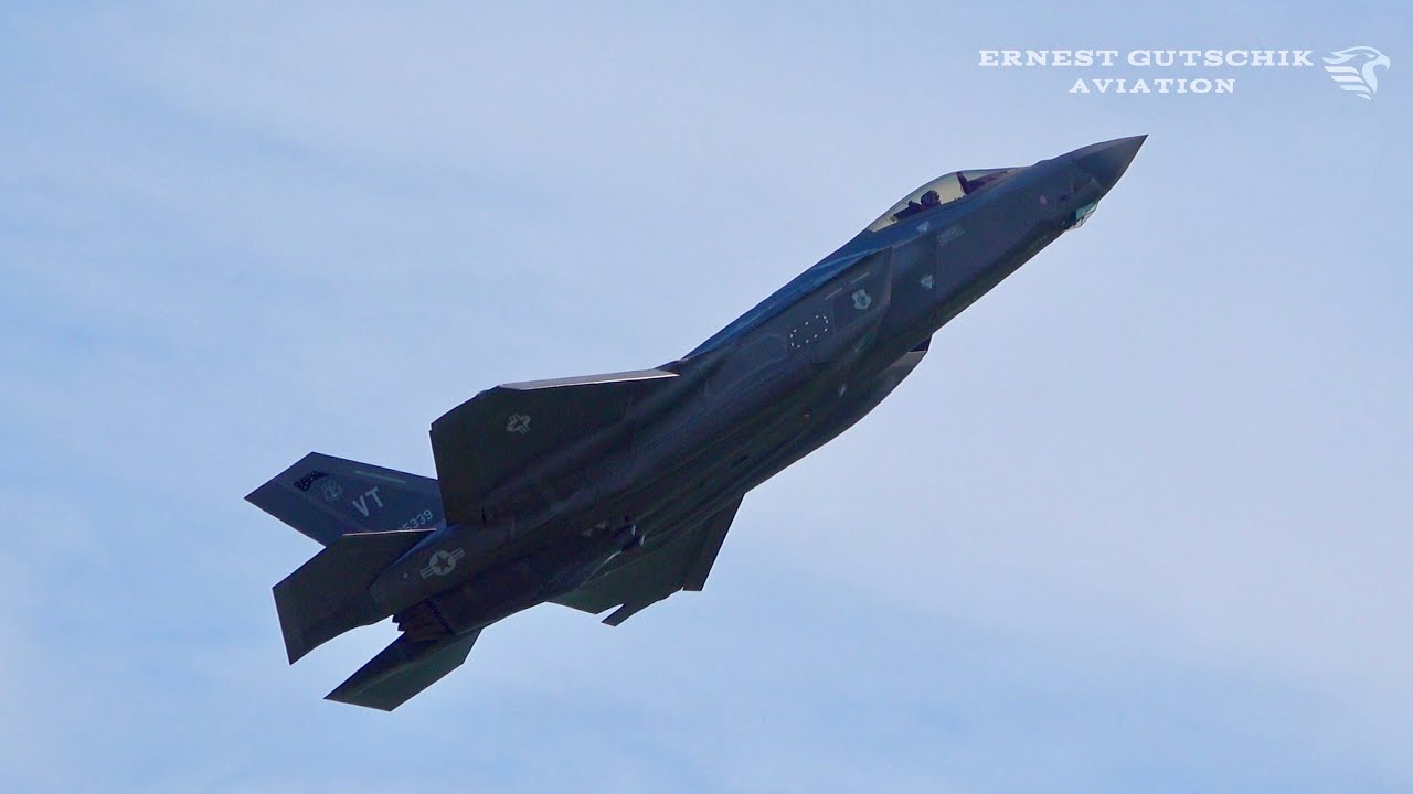 (4K) F-35A Lightning II Demo Team | Bagotville International Air Show ...