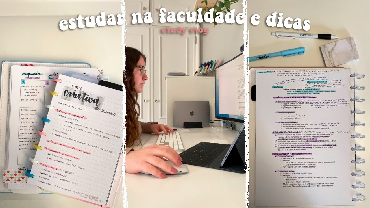 STUDY VLOG:  dicas, sebenta, leituras, resumos e organização