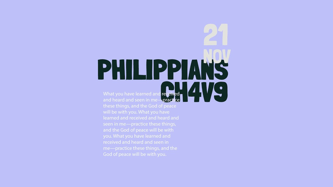 Daily Devotional With Pete Coe // Philippians 4:9 Cover Image