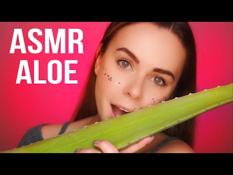 АСМР ЛИПКИЕ СОЧНЫЕ ЗВУКИ 💚 АЛОЭ / ASMR ALOE VERA