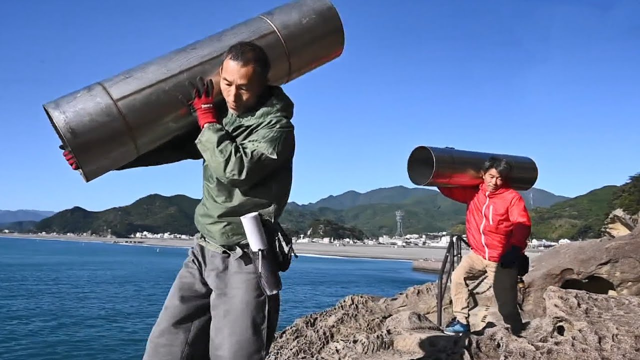 夏の熊野大花火大会に代わる仕掛け　3週連続最終に向け鉄パイプ組み立て