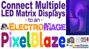 Mapping Multiple LED Matrices for Pixelblaze Animations