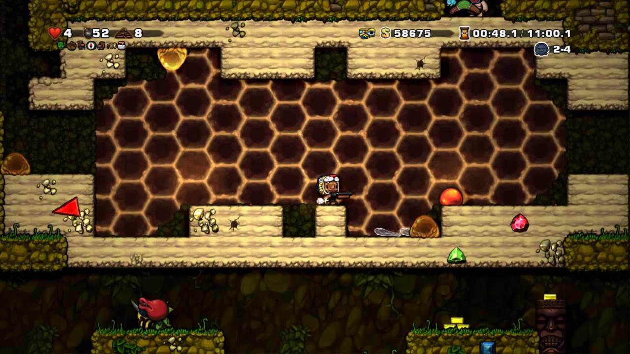 Spelunky Olmec Run