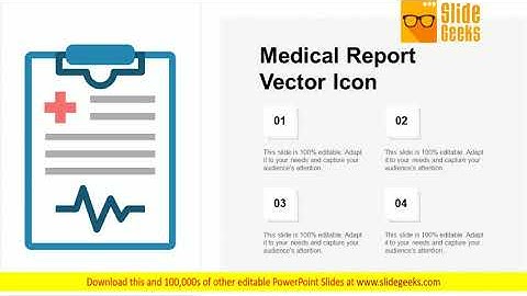 Medical Report Vector Icon Ppt Powerpoint Presentation Outline Icons