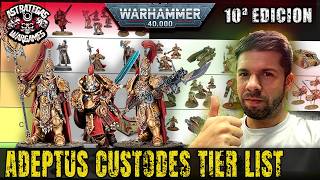 👉 Adeptus Custodes Tier List 2026 - Warhammer 40000