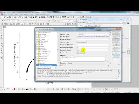 Langmuir-Freundlich model Fitting in OriginLab (1 isotherm)