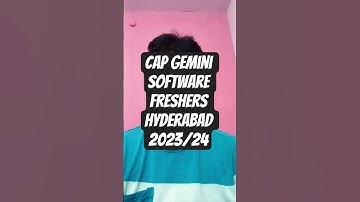 Capgemini Hiring  Freshers 2025 | Software Developer Jobs in Hyderabad | Apply Now