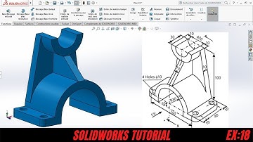 Solidworks 3D practice Drawing / exercise 18/ Simple Tutorial For Beginners