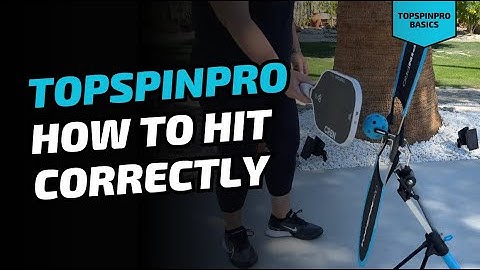 How To Hit Correctly | TopspinPro For Pickleball Basics