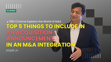 Top 5 Things to Include in an M&A Acquisition Announcement | #5CExplainsMA by Fifth Chrome
