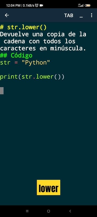 Python Strings Lower #python #coderjz #fyp #shortsyoutube - YouTube image.