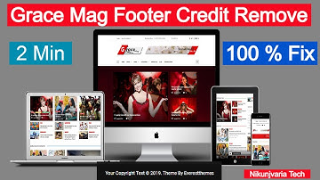 Wordpress GraceMag Theme Footer Credit Remove 100% Working Method 2021 ! Copyright Footer Remove.