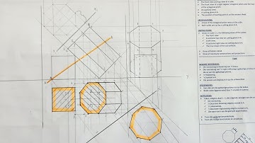 How to draw a Solid Geometry with Sectional Left View and True Shape - HSE | Page 6-6 | Grade 11