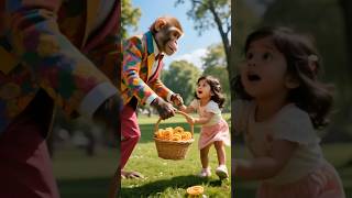 cute baby selling jalebi #ai #cute #cutegirl #shorts #trending #monkey