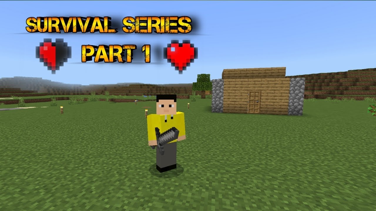 My First Survival world Minecraft PE | In hindi #survival #series # ...