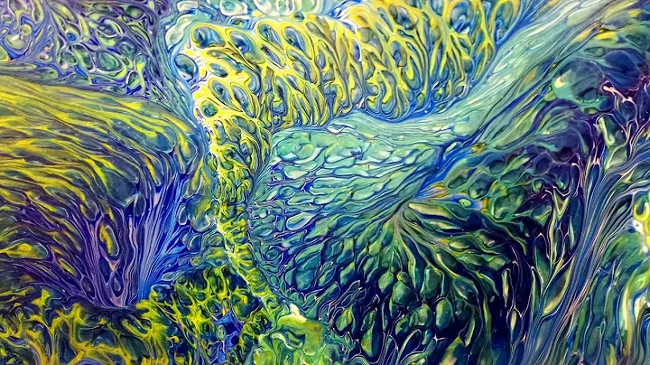 189 Underwater Reef Double Split Cup Pour Fluid Art