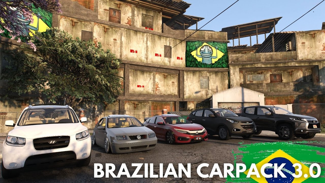 GTA V: COMO INSTALAR CARPACK COM VÁRIOS CARROS BRASILEIROS REBAIXADOS! 