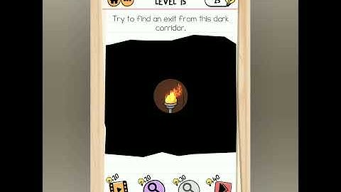 brain test 2 captain Mary level 15 try to find an exit from this dark corridor.