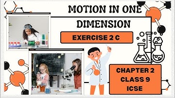 MOTION IN ONE DIMENSION EXERCISE 2 C CHAPTER 2 CLASS 9 ICSE