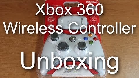 Xbox 360 Wireless Controller for PC Unboxing