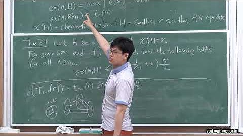 Jaehoon Kim (Birmingham University) / Lecture 2 : Extremal number of graphs / 2018-06-25