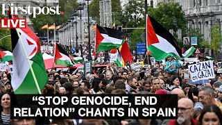 LIVE: Thousands of Pro-Palestinian Demonstrators March in Madrid | Israel Hamas War