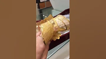 دستبند طلا مدل بحرینی ۱۸ عیار گالری طلای ملورین 