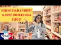 How we build a pantry  home supplies on a budget  pantry costoflivingcrisis stockpiling