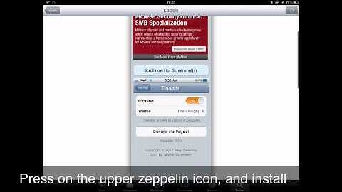 How To Install Zeppelin On Cydia (2012)